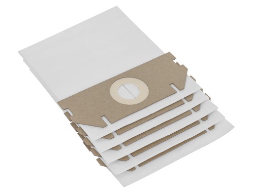 5x Dust bags for industrial vacuum cleaner Metabo AS 18 L PC, 630173000